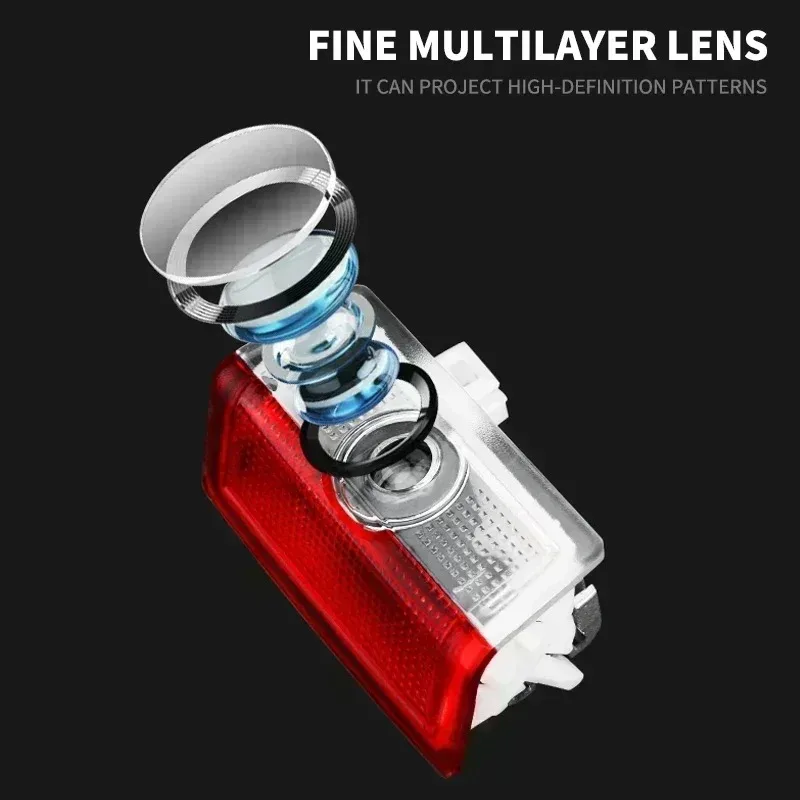 2pcs Car door welcome light logo Emblem For Mercedes Benz A C E GLC GLA GLE GLB Class W177 W205 W212 W213 X253 X156 W166 X247 - Image 3