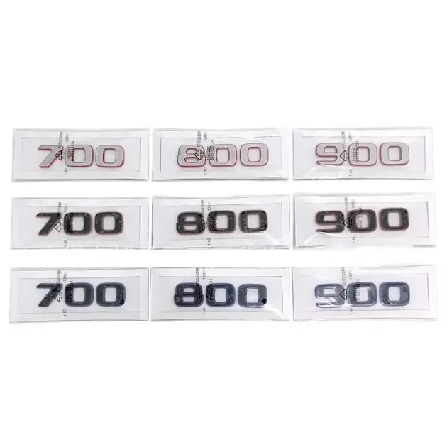 700 800 900 Trunk Badge w/ Separate Letters For Mercedes Brabus (G class)