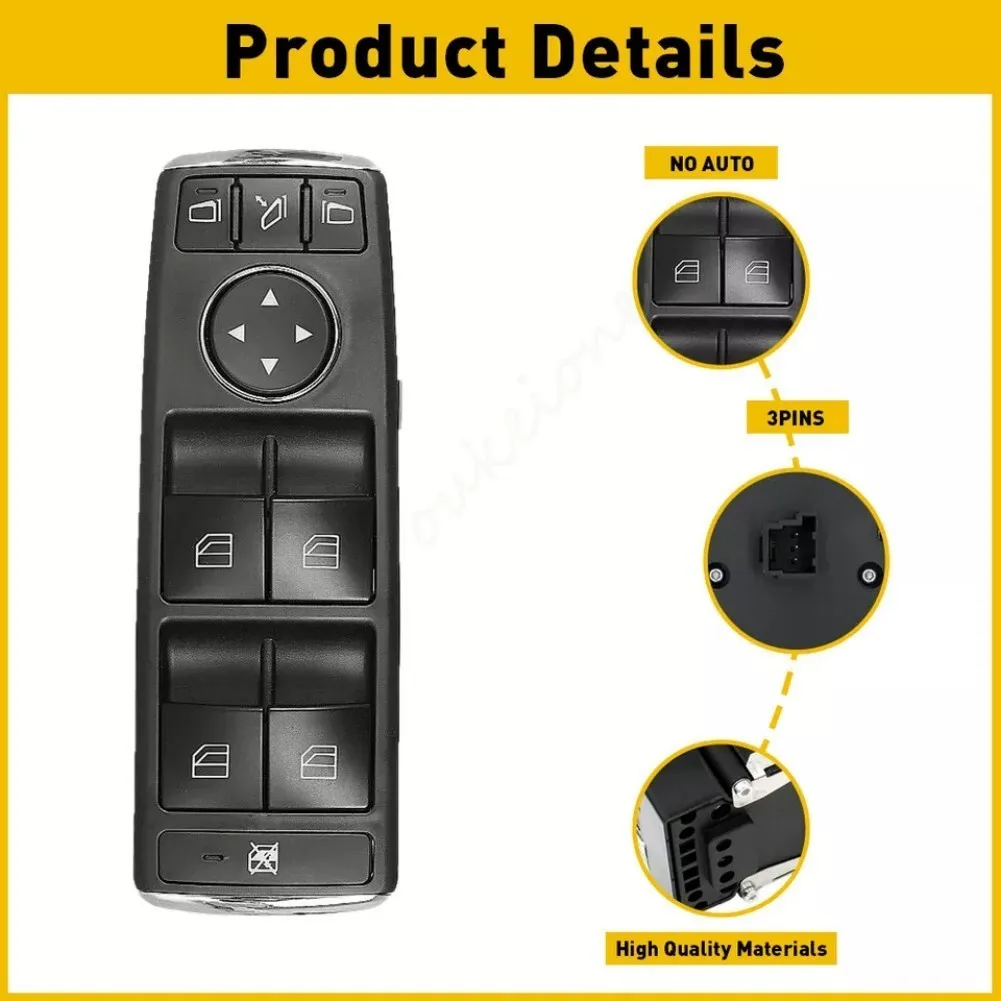 Front Left Power Window Master Switch For Mercedes A/B/CLA/G500/G550/G63/GLA/GLE/ML250/ML63 - Image 3